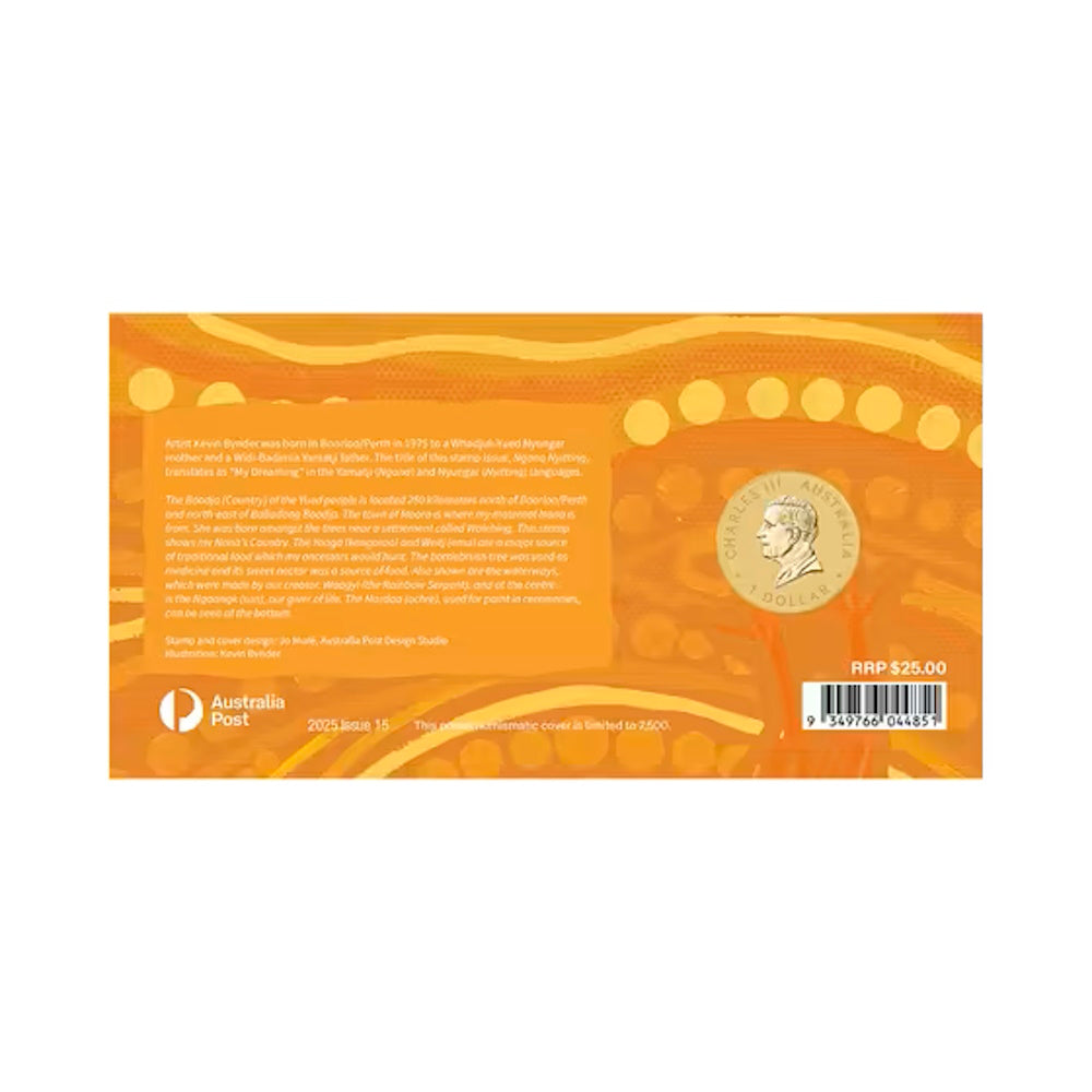 2025 Ngana Nyitting – The Art of Kevin Bynder Postal Numismatic Cover (PNC)