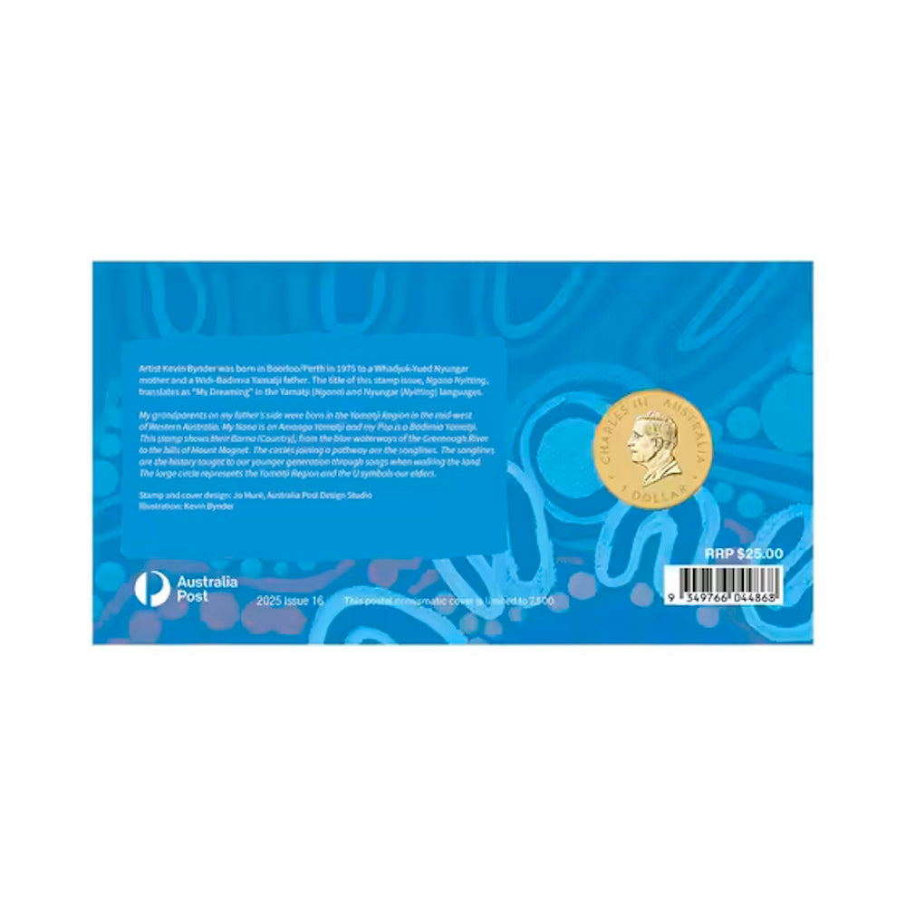 2025 Ngana Nyitting – The Art of Kevin Bynder Postal Numismatic Cover (PNC)