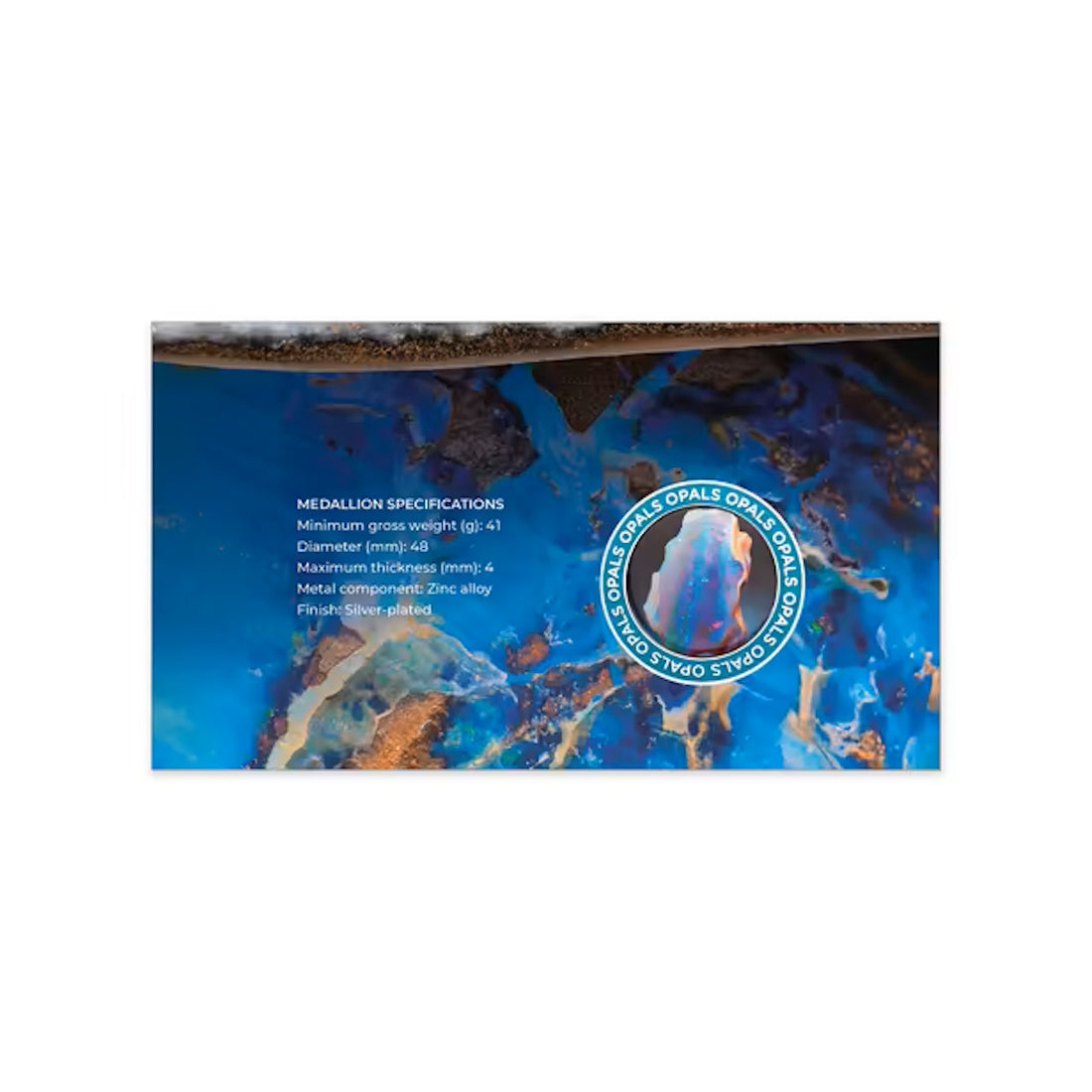 2025 Australia Post Opals Medallion Cover