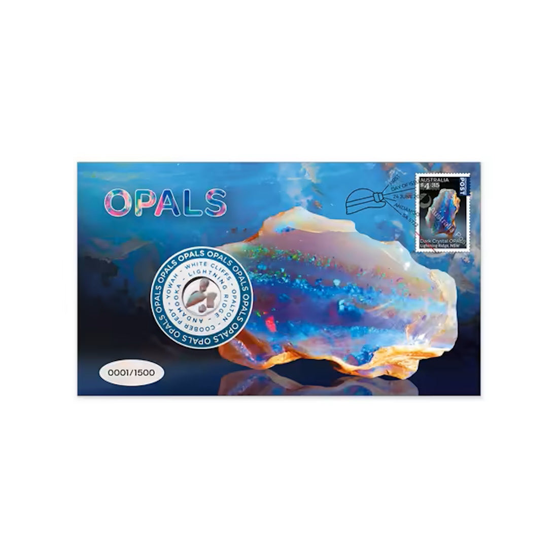 2025 Australia Post Opals Medallion Cover