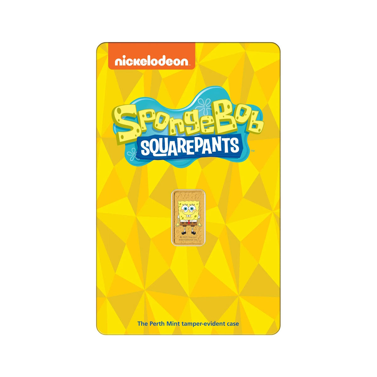Perth Mint SpongeBob SquarePants 1g Gold Coloured Minted Bar