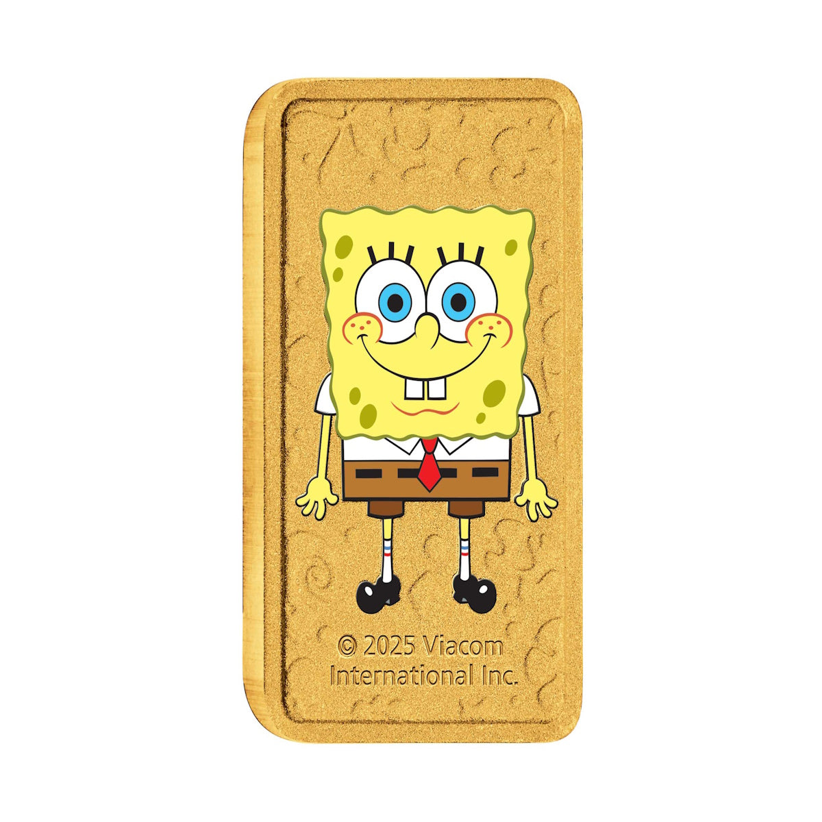 Perth Mint SpongeBob SquarePants 1g Gold Coloured Minted Bar