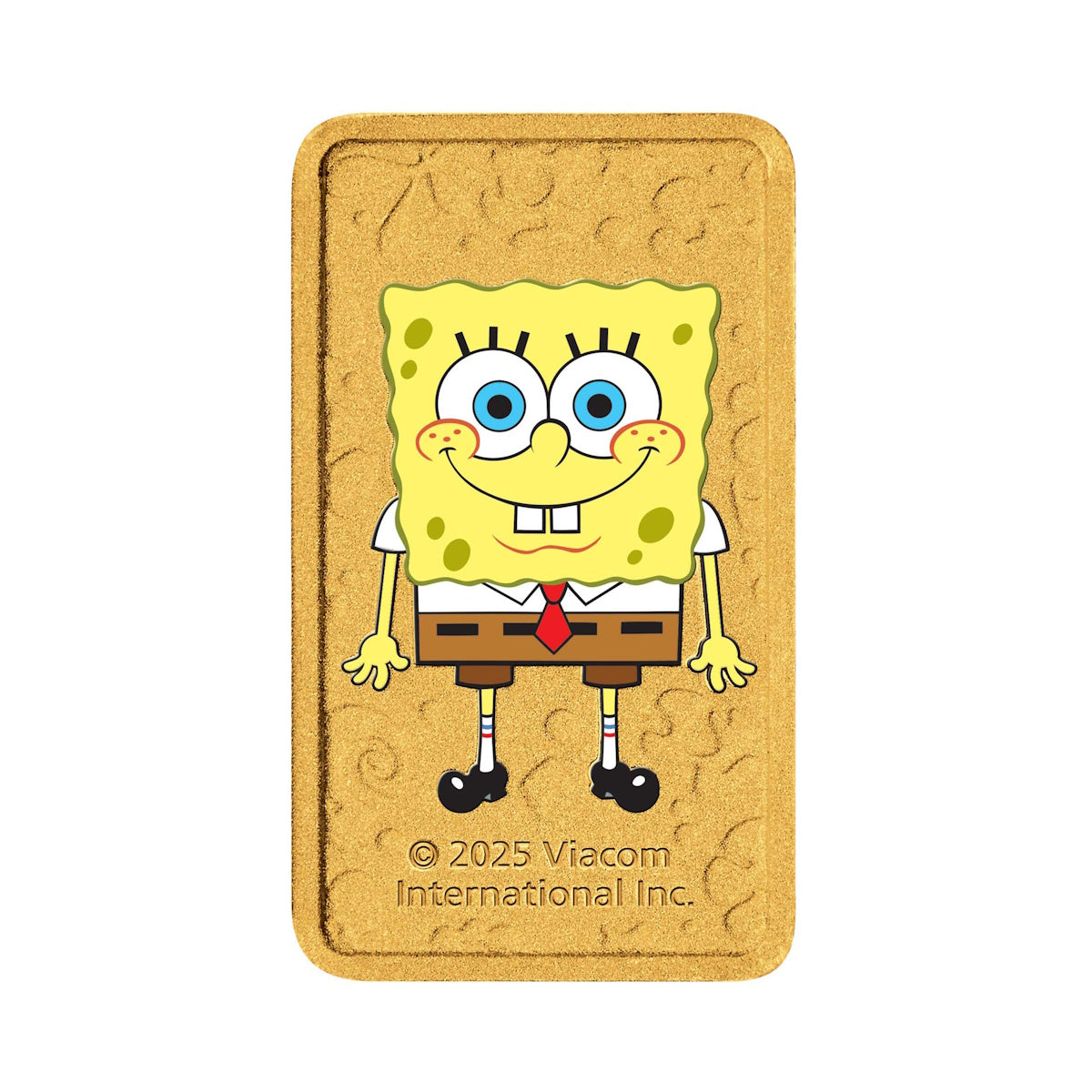 Perth Mint SpongeBob SquarePants 1g Gold Coloured Minted Bar