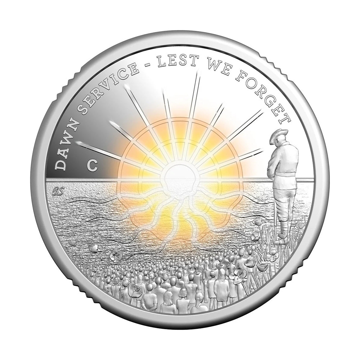 2026 $2 Dawn Service ‘C’ Mintmark Coloured Silver Proof Coin