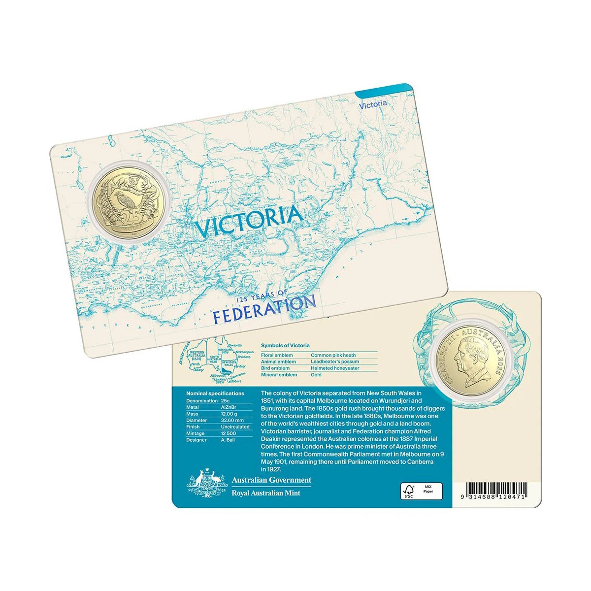 2026 125 Years Of Federation Seven-Coin Uncirculated Collection