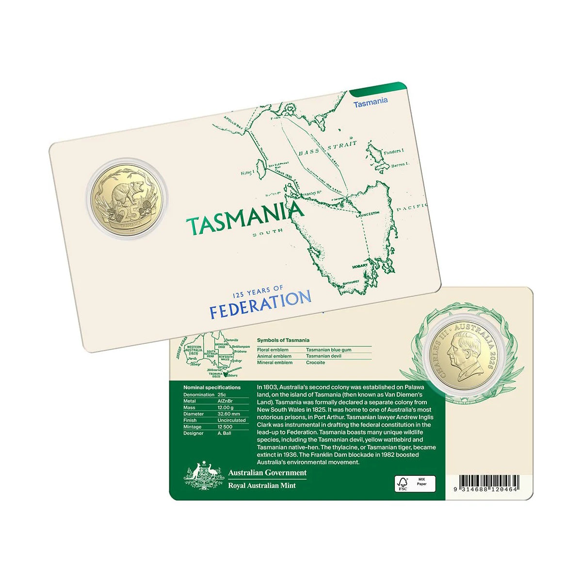 2026 125 Years Of Federation Seven-Coin Uncirculated Collection