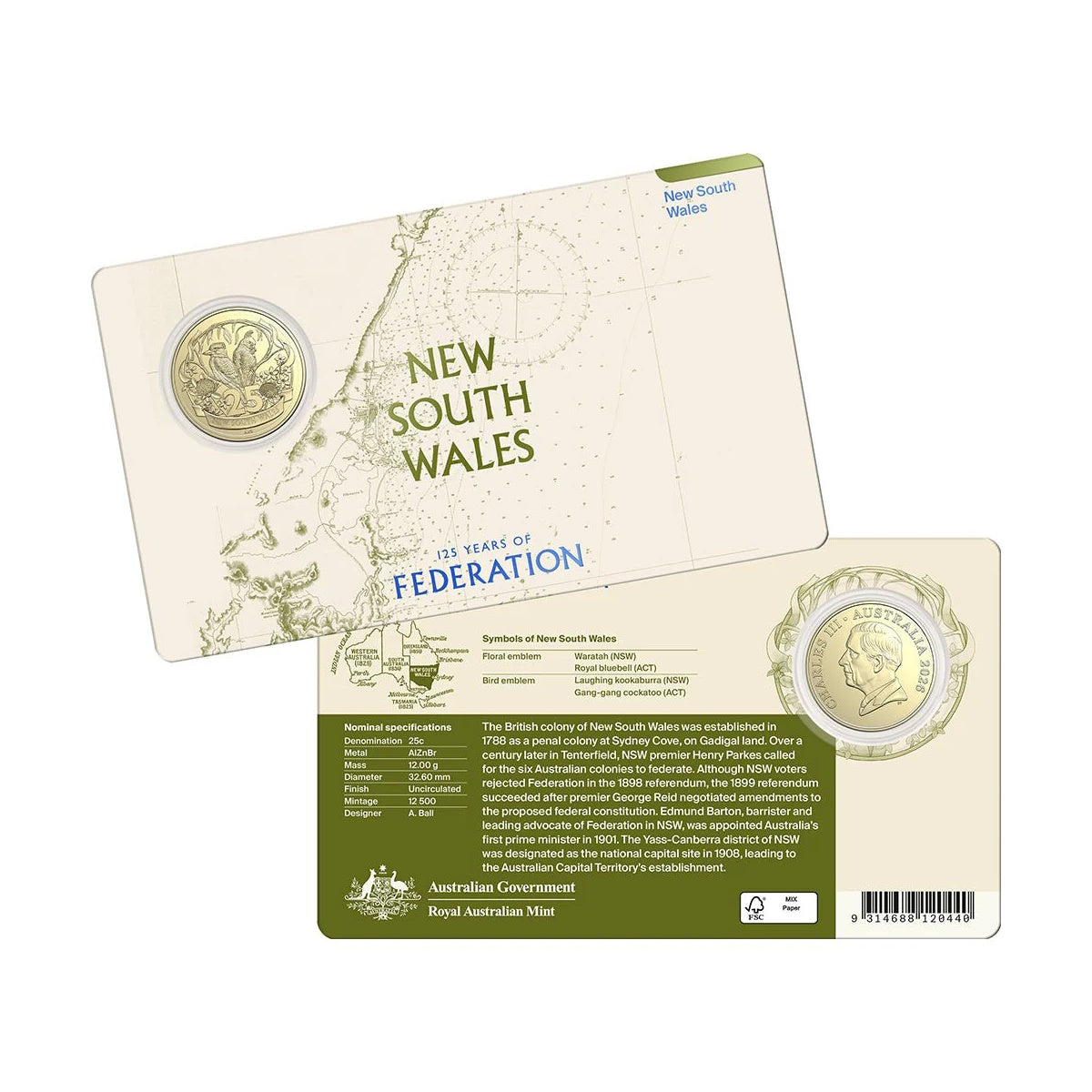 2026 125 Years Of Federation Seven-Coin Uncirculated Collection