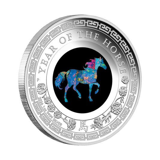 2026 Australian Opal Lunar Series Year of the Horse 1oz Silver Proof Coin