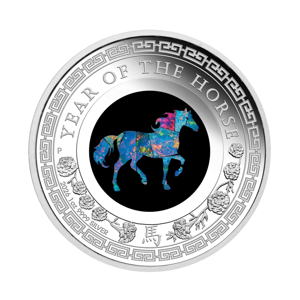 2026 Australian Opal Lunar Series Year of the Horse 1oz Silver Proof Coin