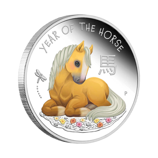 2026 Baby Horse 1/2oz Silver Proof Coloured Coin