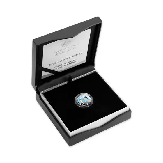 2026 Bluey $2 Coloured Silver Proof Coin