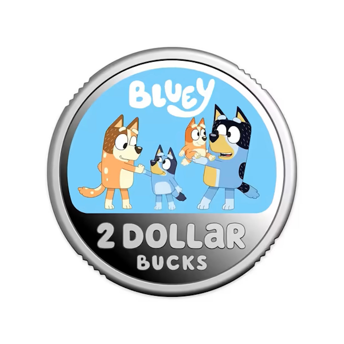 2026 Bluey $2 Coloured Silver Proof Coin