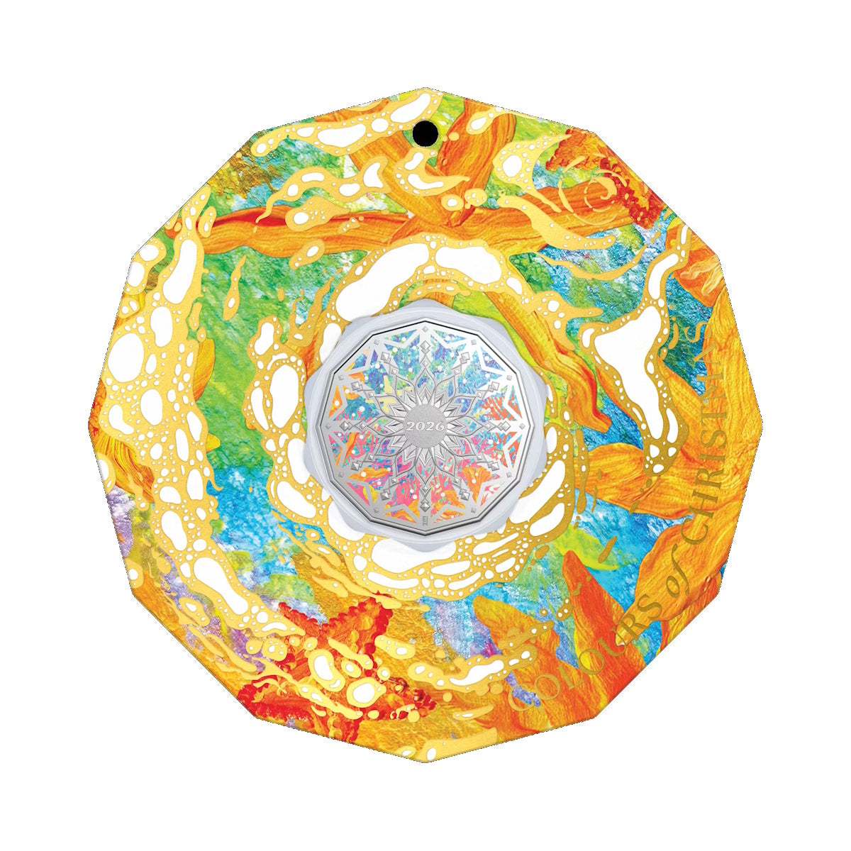2026 Colours of Christmas 50c Coloured UNC Coin