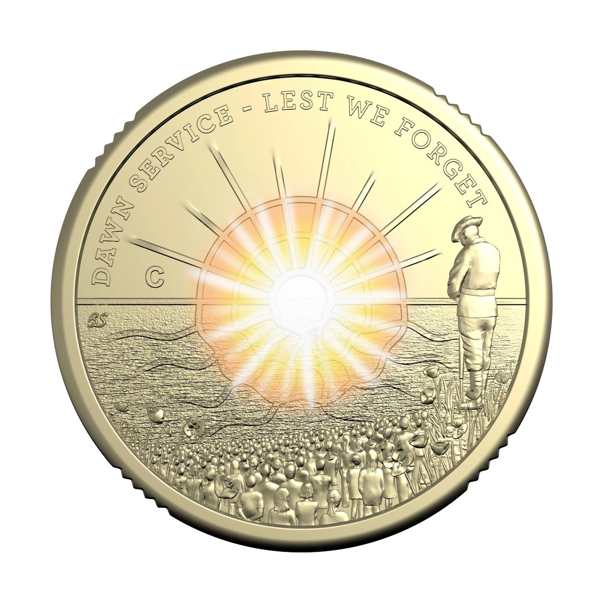 2026 Dawn Service Lest We Forget $2 C Mintmark UNC Coin