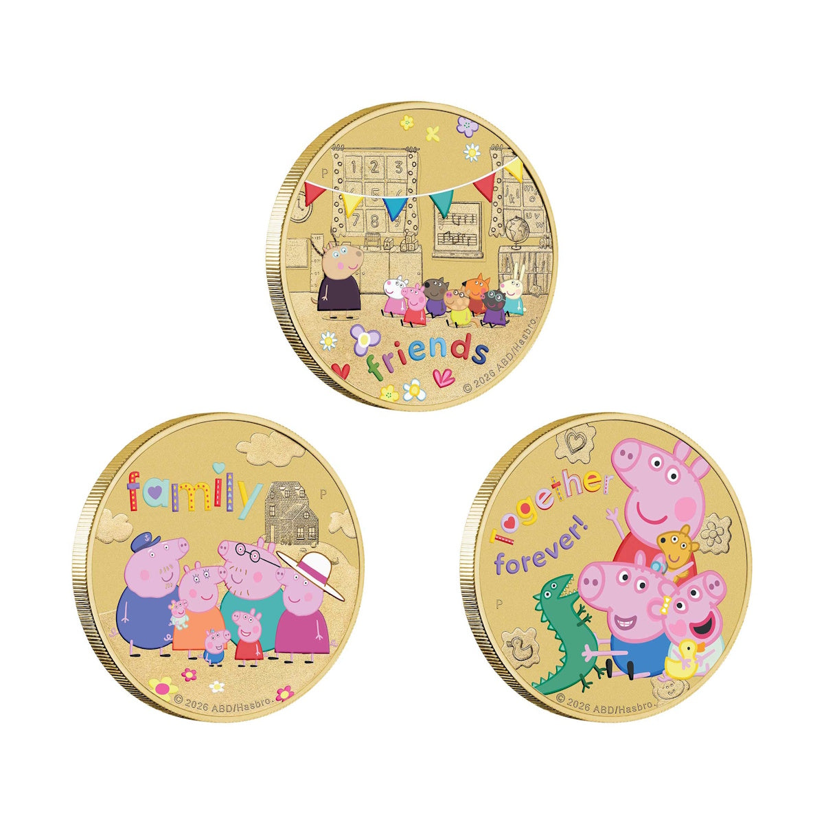 2026 Peppa Pig Three-Coin Collection
