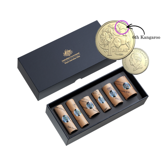 2026 Premium Ram Rolled Coin Set - With 6th Kangaroo