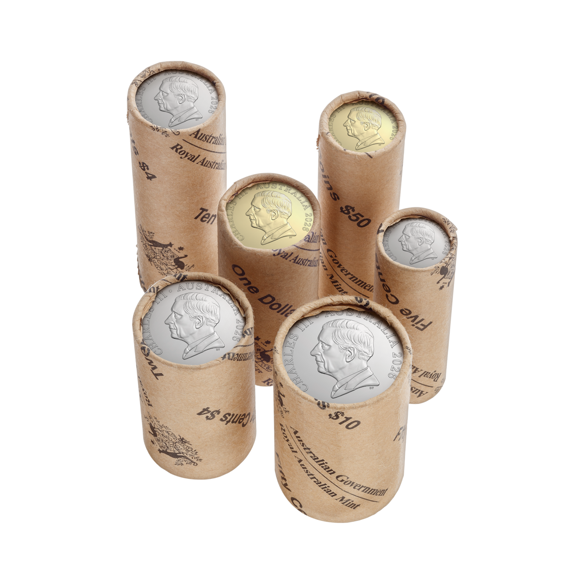 2026 Premium Ram Rolled Coin Set - With 6th Kangaroo