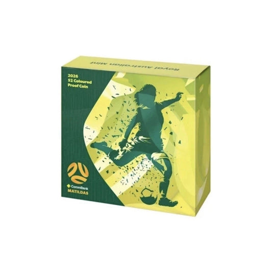 2026 $2 Coloured Proof Coin - Matildas