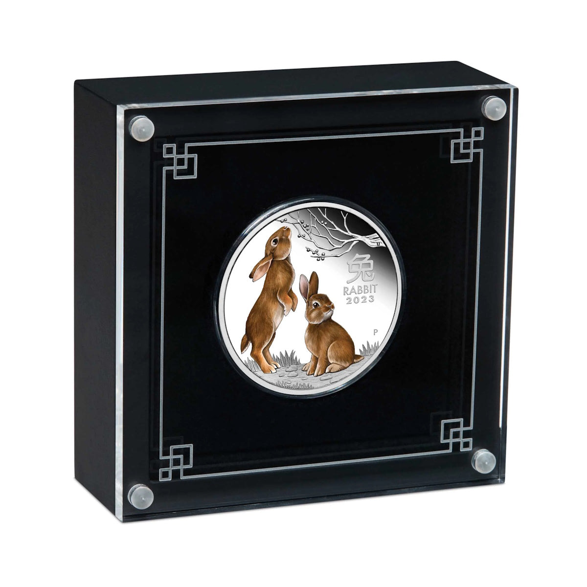 2023 Australian Lunar Series III Year of the Rabbit 1oz Silver Proof Coloured Coin
