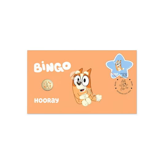 2026 Bluey Bingo - Hooray Postal Numismatic Cover (PNC) - Preorder