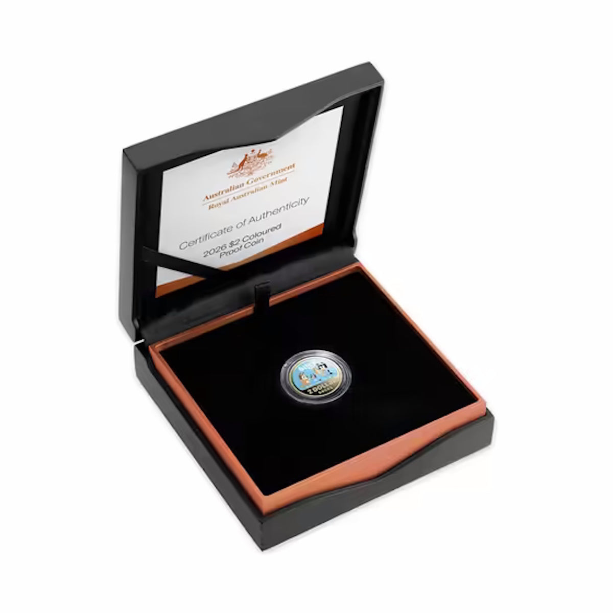 2026 Bluey $2 Coloured AlBr Proof Coin
