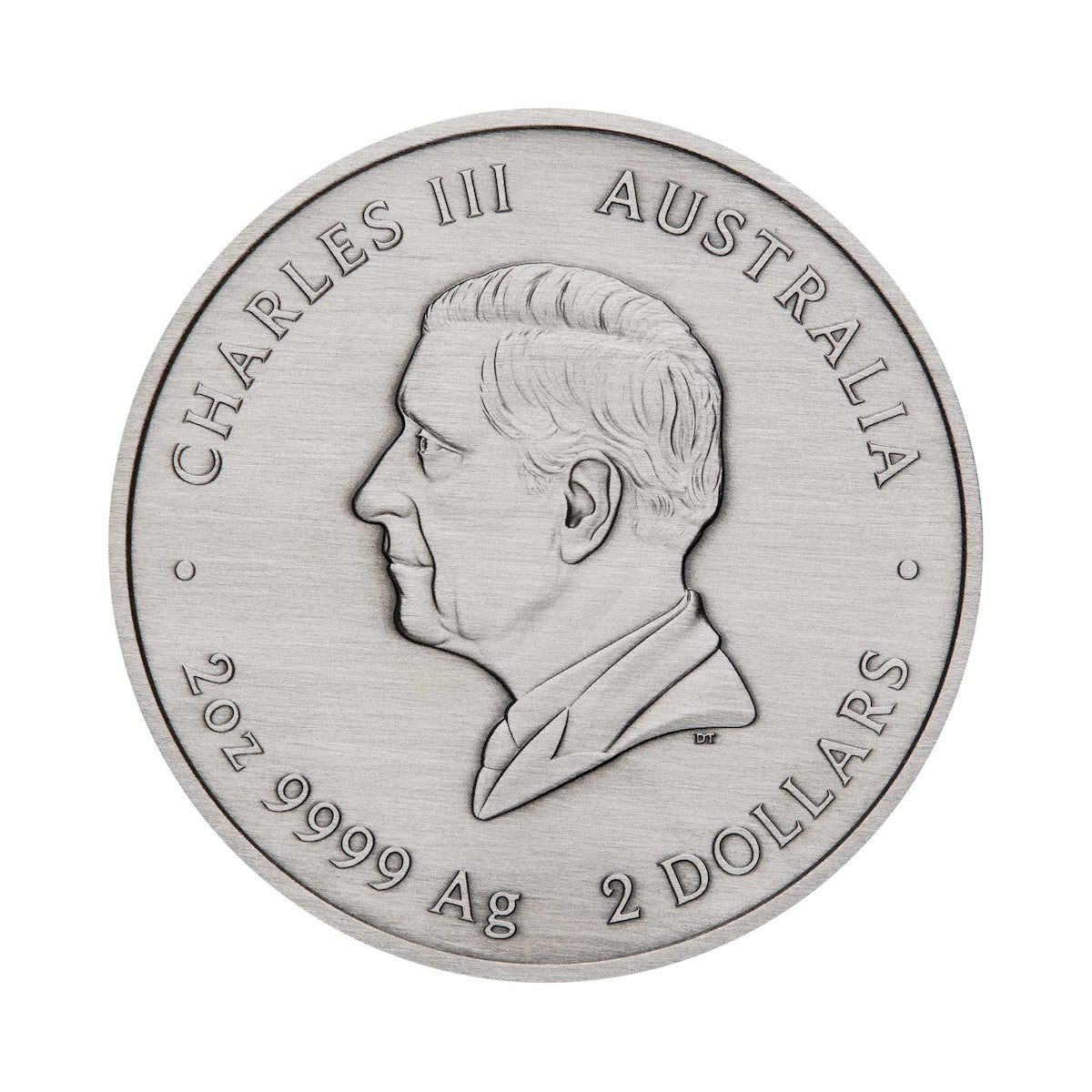 2025 Emu Utingat 2oz Silver Antiqued Coloured Coin