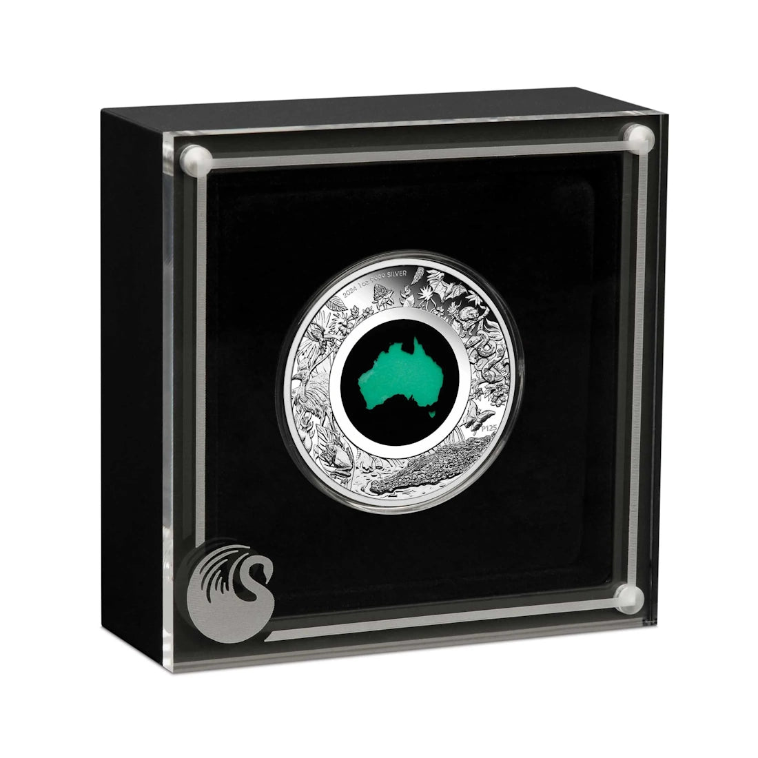 2024 Great Southern Land 1oz Silver Proof Chrysoprase Coin