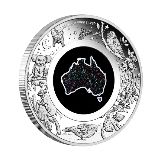 2026 Great Southern Land 1oz Silver Proof Matrix Opal Coin