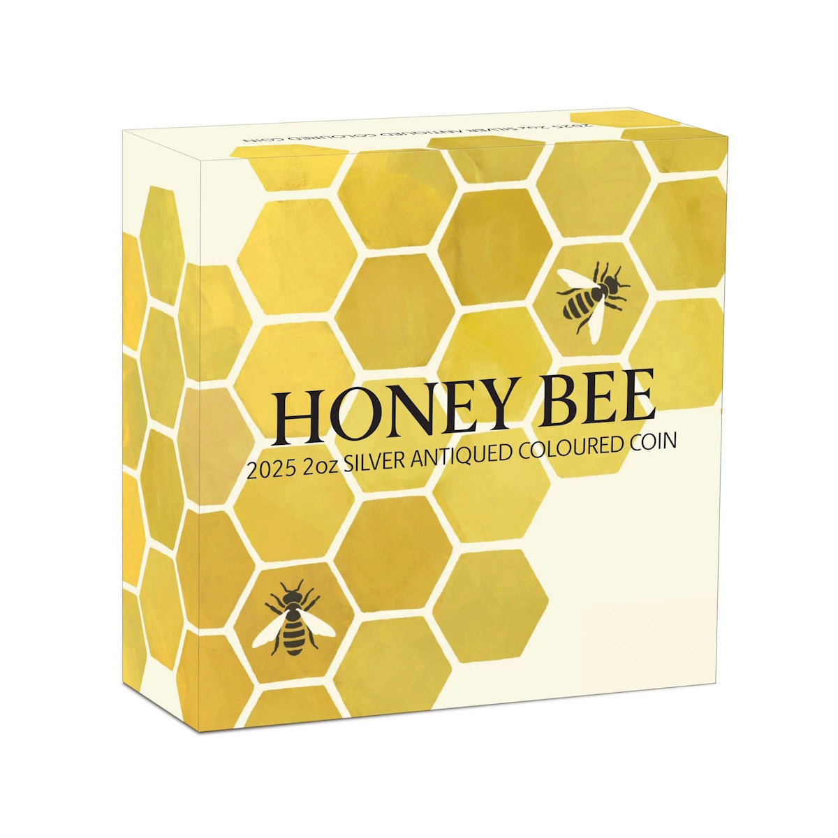 2025 Honey Bee 2oz Silver Antiqued Coloured Coin