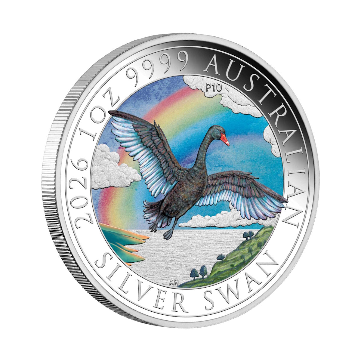 2026 Perth Money Expo ANDA Special Australian Swan 1oz Silver Coloured Coin