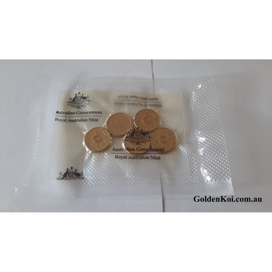 2015 Remembrance Flanders Field Orange Coloured $2 5 Coins Bag Sachet