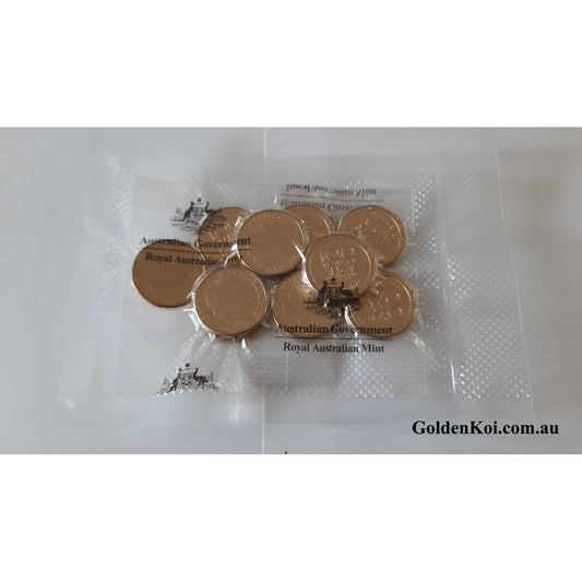 2018 100 Years of ANZAC The Spirit Lives 2014 - 2018 $1 10 Coins Bag Sachet