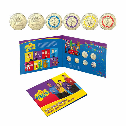 2021 30 Years of the Wiggles $2 and $1 Uncirculated Six-Coin Set