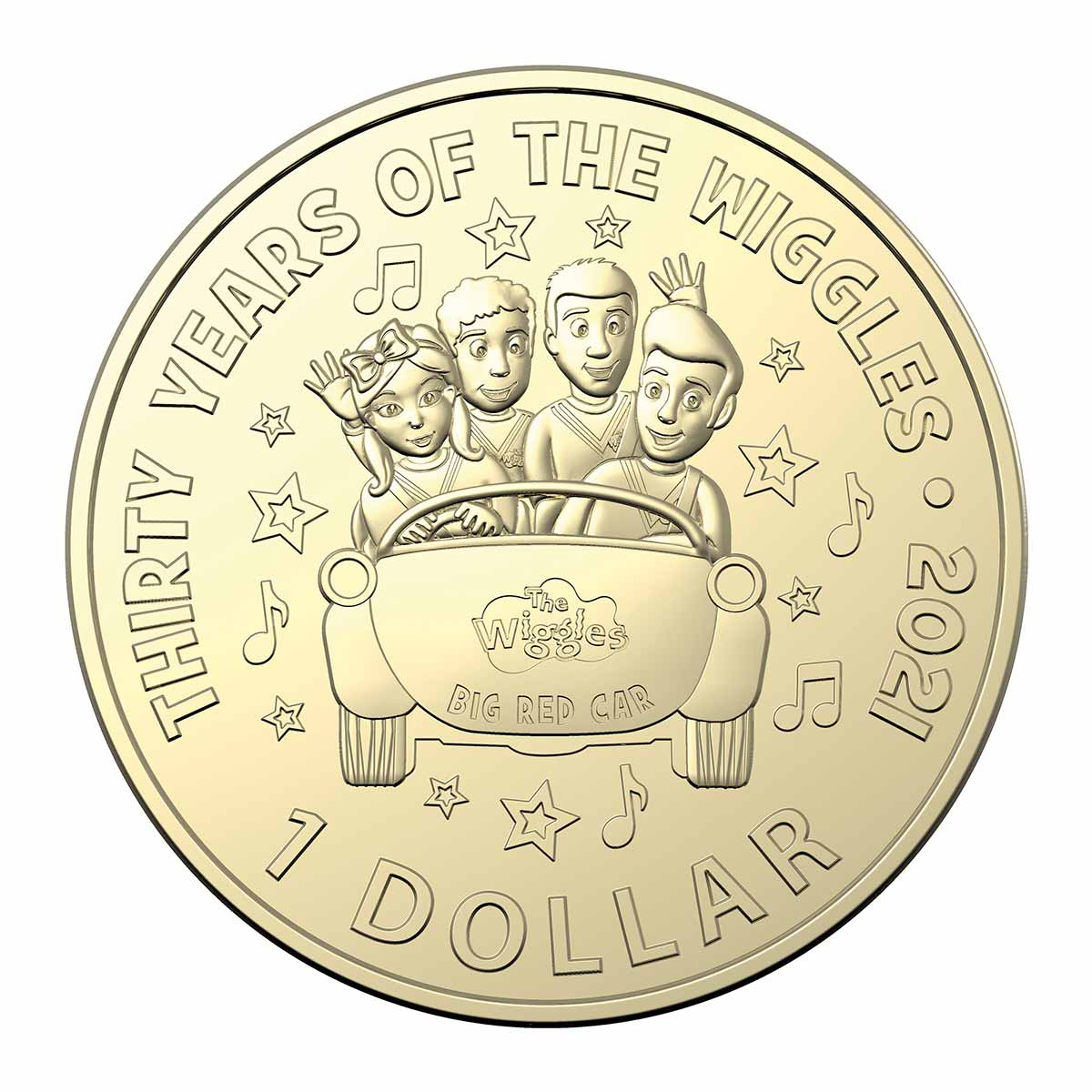 2021 30 Years of the Wiggles $2 and $1 Uncirculated Six-Coin Set