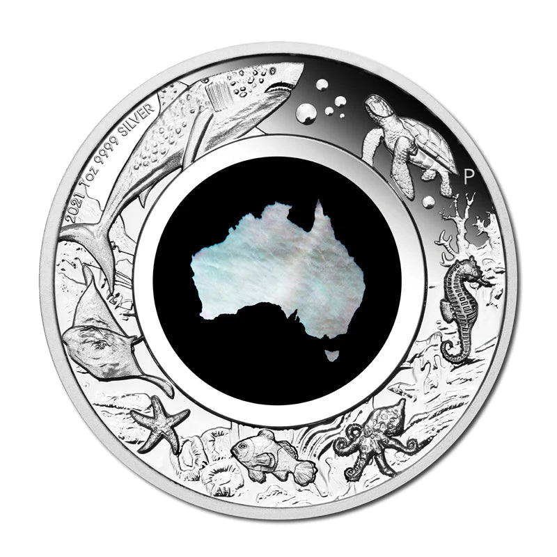 2021 Great Southern Land Mother Of Pearl 1oz Silver Proof Coin