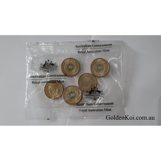 2017 Remembrance ANZAC Day Rosemary 5 coins $2 RAM bag sachet UNC