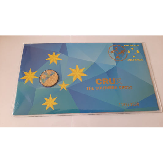 2022 AusPost Impressions Crux: The Southern Cross Limited-Edition Coloured Coin Prestige PNC