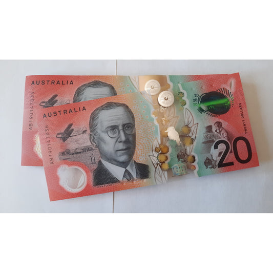 2019 $20 Lowe/Fraser Bank Note General Prefix UNC