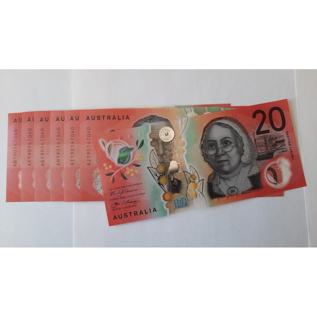 2019 $20 Lowe/Fraser Bank Note General Prefix UNC Matching Serial Number