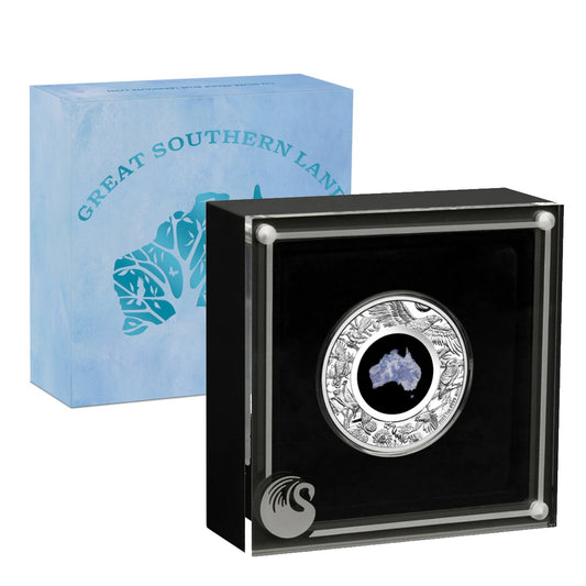 2022 Great Southern Land Blue Lepidolite 1oz Silver Proof
