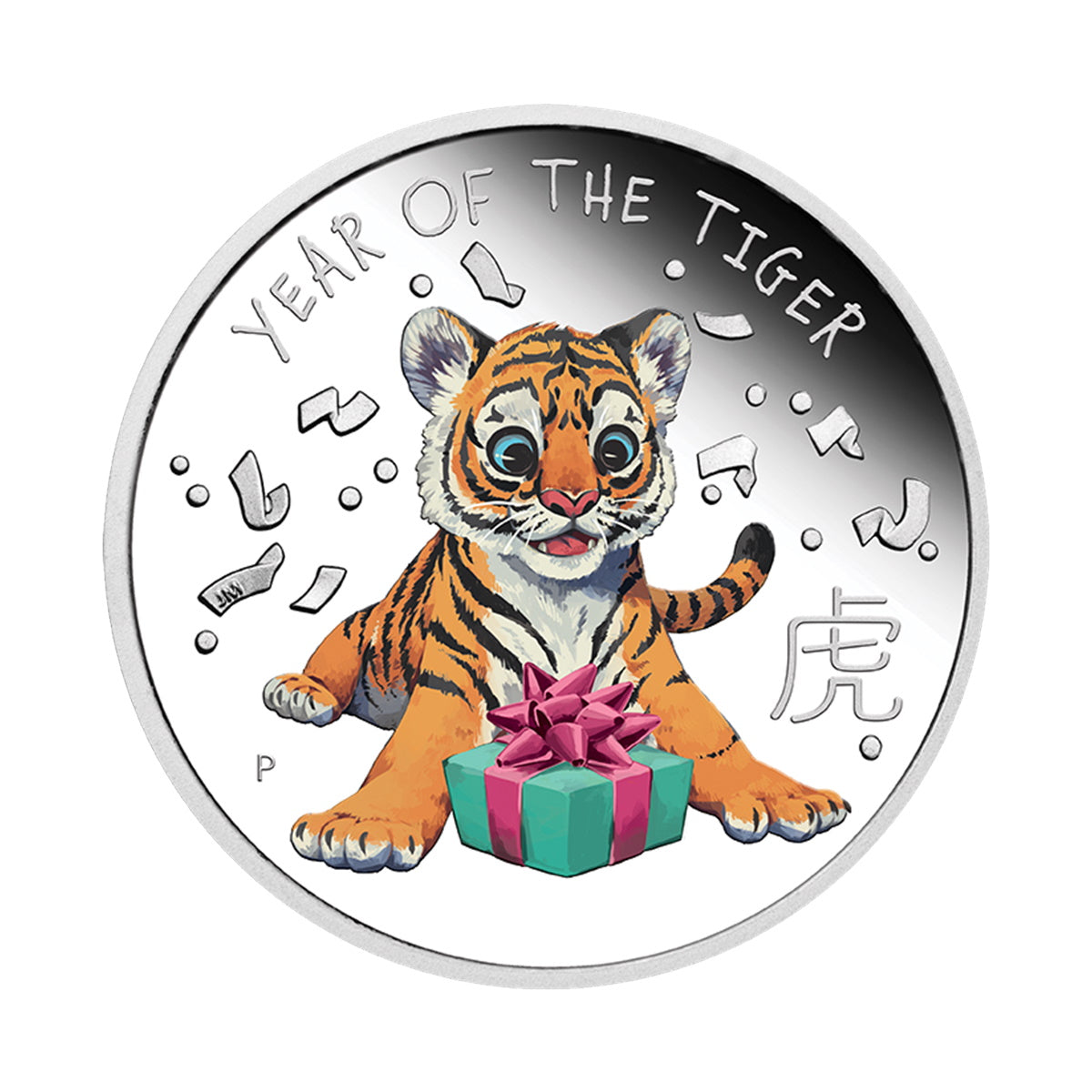 2022 Lunar Baby Tiger 1/2oz Silver Proof Coloured Coin