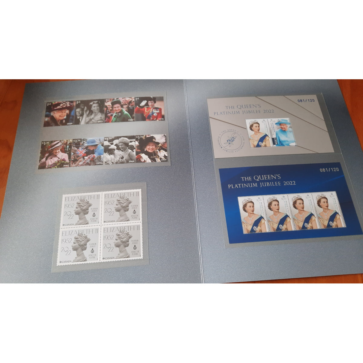 2022 AusPost Impressions The Queen's Platinum Jubilee Stamp Collection