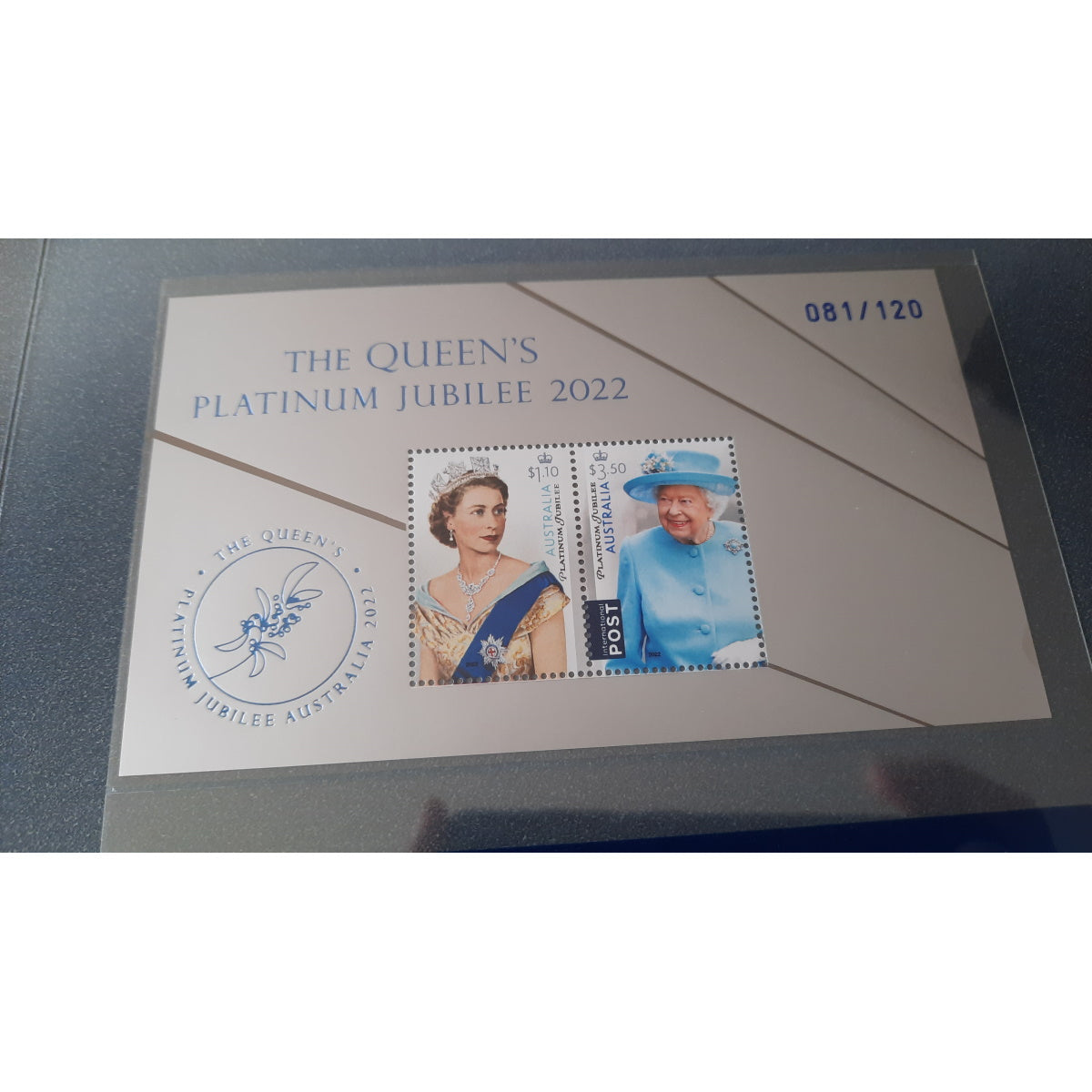 2022 AusPost Impressions The Queen's Platinum Jubilee Stamp Collection