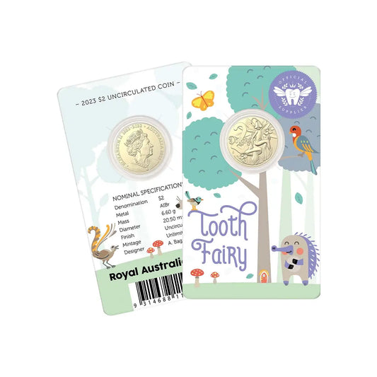 2023 Tooth Fairy $2 Carded Coin UNC