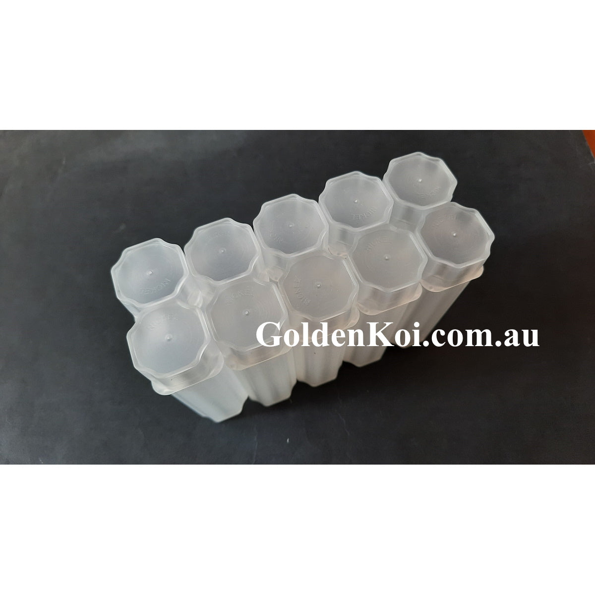 $2 Coin Roll Protection Tubes Storage PVC Free x 10 tubes