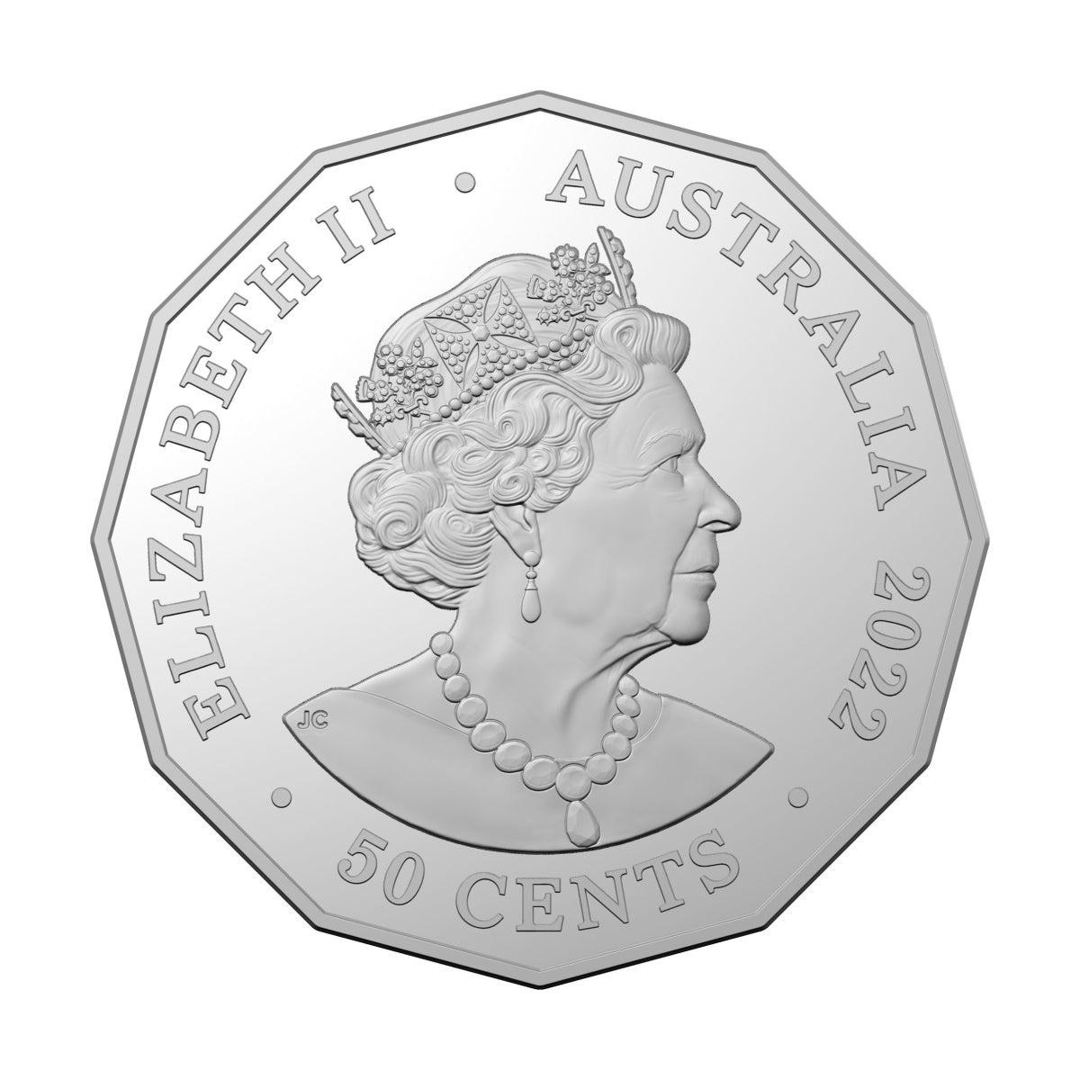 2022 Platinum Jubilee of HM Queen Elizabeth II 50c Uncirculated Coin