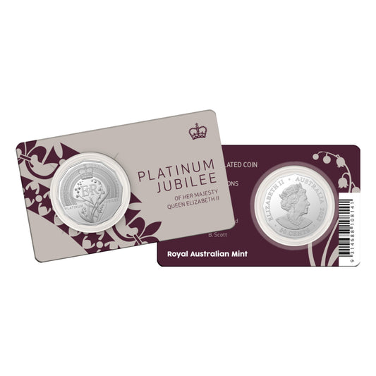 2022 Platinum Jubilee of HM Queen Elizabeth II 50c Uncirculated Coin